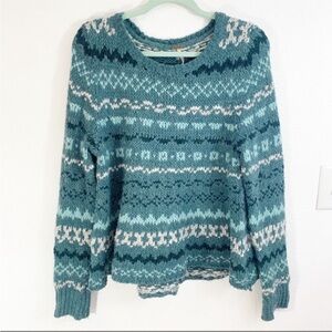 Free People • Through the Storm Sweater Wool Blend Size XS Oversized